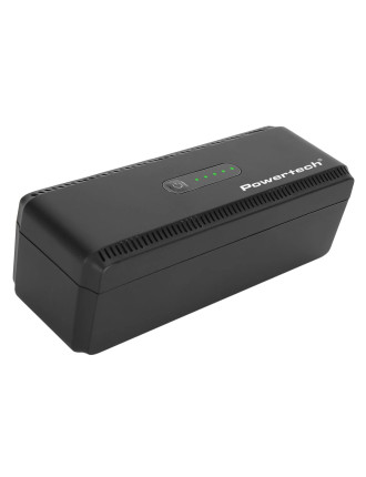 POWERTECH mini DC UPS PT-1436, 18W, 8800mAh, 3x DC, USB/USB-C/LAN/POE, μαύρο