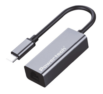 POWERTECH αντάπτορας δικτύου PT-1455, USB-C, 1000Mbps Ethernet, γκρι POWERTECH αντάπτορας δικτύου PT-1455, USB-C, 1000Mbps Ethernet, γκρι