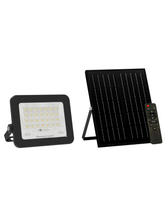 POWERTECH LED ηλιακός προβολέας PT-1461 με τηλεχειριστήριο, 30W, 4000K, 400lm, IP66