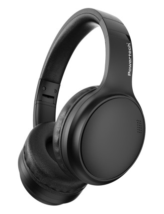 POWERTECH headphones PT-1463, ενσύρματα & ασύρματα, ANC, 40mm, 500mAh, μαύρα