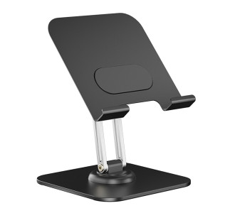 POWERTECH επιτραπέζια βάση για tablet PT-1494, περιστρεφόμενη, foldable, μαύρη POWERTECH επιτραπέζια βάση για tablet PT-1494, περιστρεφόμενη, foldable, μαύρη