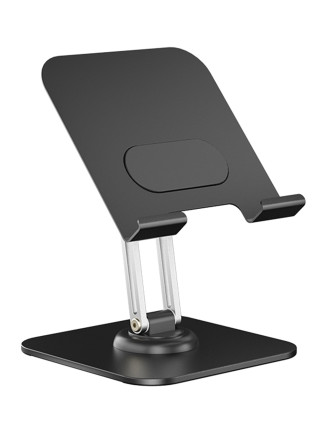 POWERTECH επιτραπέζια βάση για tablet PT-1494, περιστρεφόμενη, foldable, μαύρη