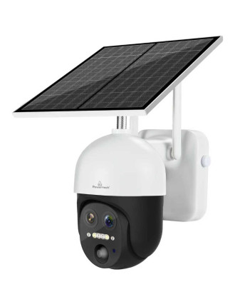 POWERTECH smart ηλιακή κάμερα PT-1497, dual lens, 3MP, 4G, PTZ, SD, IP65