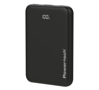 POWERTECH power bank PT-1502 με οθόνη, 10000mAh, 22.5W, μαύρο