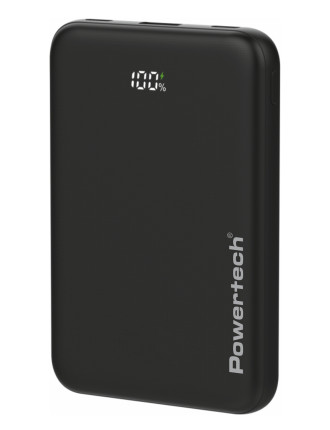 POWERTECH power bank PT-1502 με οθόνη, 10000mAh, 22.5W, μαύρο