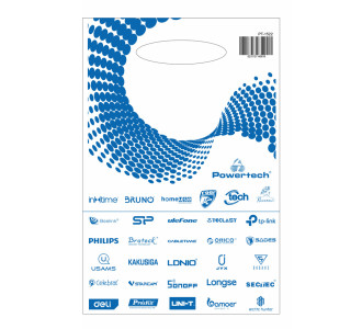 Σακούλα εμπορευμάτων τύπου χούφτας PT-1522, 21x30cm, νάιλον, 40τμχ