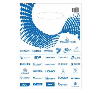 Σακούλα εμπορευμάτων τύπου χούφτας PT-1523, 30x40cm, νάιλον, 30τμχ