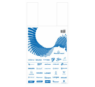 Σακούλα εμπορευμάτων τύπου φανελάκι PT-1524, 30x60cm, νάιλον, 20τμχ