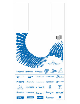 Σακούλα εμπορευμάτων τύπου φανελάκι PT-1524, 30x60cm, νάιλον, 20τμχ