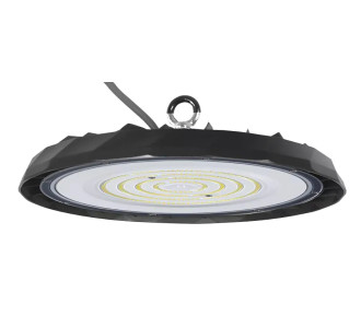 POWERTECH LED φωτιστικό καμπάνα PT-1557, 100W, 6500K, Φ30x4cm, IP65, μαύρο