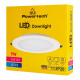 POWERTECH LED φωτιστικό downlight PT-1559, 9W, Φ116x25mm, 4000K, 765lm, λευκό