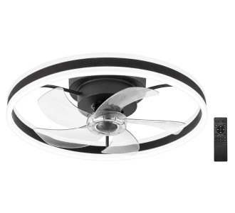 POWERTECH ανεμιστήρας οροφής PT-1560 με LED φως, 45W, Φ50x20cm, μαύρος POWERTECH ανεμιστήρας οροφής PT-1560 με LED φως, 45W, Φ50x20cm, μαύρος