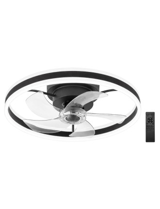 POWERTECH ανεμιστήρας οροφής PT-1560 με LED φως, 45W, Φ50x20cm, μαύρος POWERTECH ανεμιστήρας οροφής PT-1560 με LED φως, 45W, Φ50x20cm, μαύρος