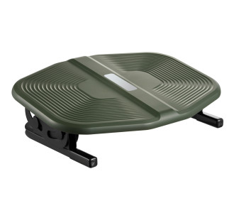 POWERTECH υποπόδιο γραφείου PT-1566 με ρυθμιζόμενη κλίση, μαύρο/λαδί