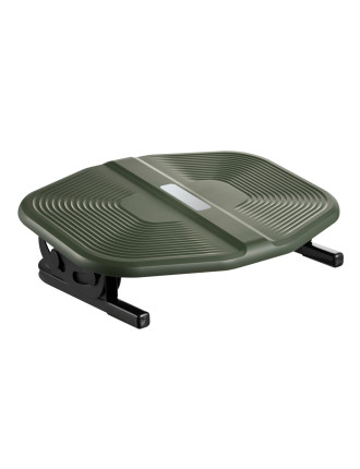 POWERTECH υποπόδιο γραφείου PT-1566 με ρυθμιζόμενη κλίση, μαύρο/λαδί