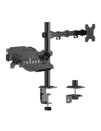 POWERTECH βάση γραφείου οθόνης & laptop PT-1569, 17-32", έως 10kg