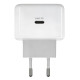 POWERTECH φορτιστής τοίχου PT-1581 με καλώδιο, USB-C, 40 έως 60W, GaN, AVS, λευκός