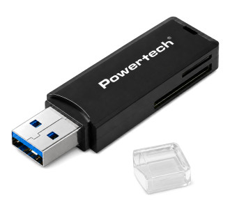 POWERTECH card reader PT-1605 για SD & micro SD, USB 3.0, 5Gbps, μαύρο POWERTECH card reader PT-1605 για SD & micro SD, USB 3.0, 5Gbps, μαύρο