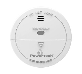 POWERTECH ασύρματος ανιχνευτής καπνού PT-1610 για συναγερμούς, 433MHz
