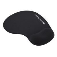 POWERTECH mouse pad PT-1611 με στήριγμα καρπού, 23x19x1.8cm, μαύρο