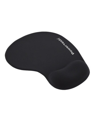 POWERTECH mouse pad PT-1611 με στήριγμα καρπού, 23x19x1.8cm, μαύρο
