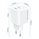 POWERTECH φορτιστής τοίχου PT-1612, USB-C, 100W, GaN, AVS, λευκός POWERTECH φορτιστής τοίχου PT-1612, USB-C, 100W, GaN, AVS, λευκός