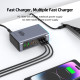 POWERTECH σταθμός φόρτισης PT-1621, 2x USB & 6x USB-C, GaN, 140W, γκρι POWERTECH σταθμός φόρτισης PT-1621, 2x USB & 6x USB-C, GaN, 140W, γκρι