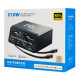 POWERTECH σταθμός φόρτισης PT-1623, USB/3x USB-C/2x USB-C καλώδια, GaN, 160W, μαύρος POWERTECH σταθμός φόρτισης PT-1623, USB/3x USB-C/2x USB-C καλώδια, GaN, 160W, μαύρος