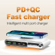 POWERTECH σταθμός φόρτισης PT-1624, 2x USB/2x USB-C/wireless, 72W, λευκός POWERTECH σταθμός φόρτισης PT-1624, 2x USB/2x USB-C/wireless, 72W, λευκός