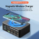 POWERTECH σταθμός φόρτισης PT-1625 με οθόνη, 4x USB/4x USB-C/wireless, 140W, μαύρος POWERTECH σταθμός φόρτισης PT-1625 με οθόνη, 4x USB/4x USB-C/wireless, 140W, μαύρος