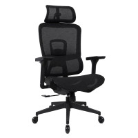 POWERTECH καρέκλα γραφείου PT-1633 με μπράτσα και ανάκλιση, ρυθμιζόμενο ύψος, μαύρη POWERTECH καρέκλα γραφείου PT-1633 με μπράτσα και ανάκλιση, ρυθμιζόμενο ύψος, μαύρη