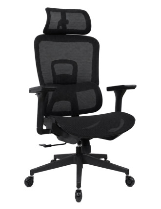POWERTECH καρέκλα γραφείου PT-1633 με μπράτσα και ανάκλιση, ρυθμιζόμενο ύψος, μαύρη POWERTECH καρέκλα γραφείου PT-1633 με μπράτσα και ανάκλιση, ρυθμιζόμενο ύψος, μαύρη