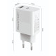 POWERTECH φορτιστής τοίχου PT-1635 με καλώδιο, USB/USB-C, 20W, λευκός POWERTECH φορτιστής τοίχου PT-1635 με καλώδιο, USB/USB-C, 20W, λευκός