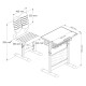 POWERTECH σετ παιδικό γραφείο & καρέκλα PT-1665, ρυθμιζόμενο ύψος, 700x400x810mm, λευκό POWERTECH σετ παιδικό γραφείο & καρέκλα PT-1665, ρυθμιζόμενο ύψος, 700x400x810mm, λευκό