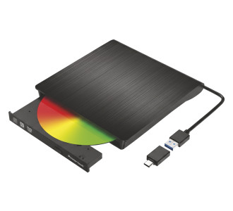 POWERTECH εξωτερικός οδηγός εγγραφής/ανάγνωσης CD/DVD PT-1678, USB/USB-C σύνδεση, μαύρος POWERTECH εξωτερικός οδηγός εγγραφής/ανάγνωσης CD/DVD PT-1678, USB/USB-C σύνδεση, μαύρος