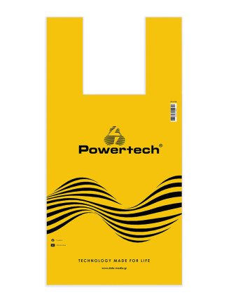 POWERTECH σακούλα εμπορευμάτων τύπου φανελάκι PT-1718, 30x60cm, νάιλον, κίτρινη, 20τμχ POWERTECH σακούλα εμπορευμάτων τύπου φανελάκι PT-1718, 30x60cm, νάιλον, κίτρινη, 20τμχ