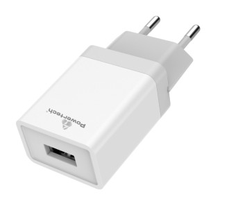 POWERTECH φορτιστής τοίχου PT-759, USB, 1A, λευκός POWERTECH φορτιστής τοίχου PT-759, USB, 1A, λευκός