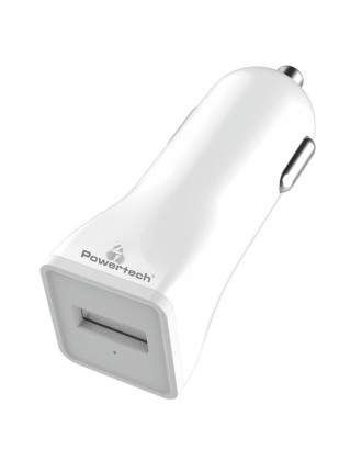 POWERTECH φορτιστής αυτοκινήτου PT-762, USB, 1A, λευκός POWERTECH φορτιστής αυτοκινήτου PT-762, USB, 1A, λευκός