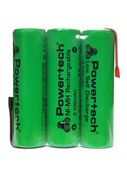 POWERTECH επαναφορτιζόμενη μπαταρία PT-793 2100mAh, AΑ HR6, 3τμχ