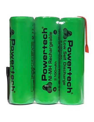 POWERTECH επαναφορτιζόμενη μπαταρία PT-793 2100mAh, AΑ HR6, 3τμχ