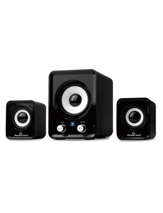 POWERTECH ηχεία Essential sound PT-843, 2.1, 5W + 2x 3W, 3.5mm, μαύρα POWERTECH ηχεία Essential sound PT-843, 2.1, 5W + 2x 3W, 3.5mm, μαύρα