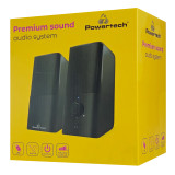POWERTECH ηχεία Premium sound PT-847, 2x 3W, 3.5mm, μαύρα