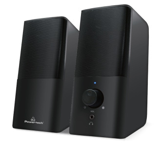 POWERTECH ηχεία Premium sound PT-847, 2x 3W, 3.5mm, μαύρα