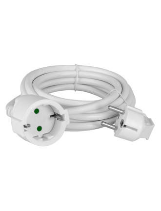 POWERTECH μπαλαντέζα ρεύματος PT-888, 1x schuko, 16A, 3m, λευκή