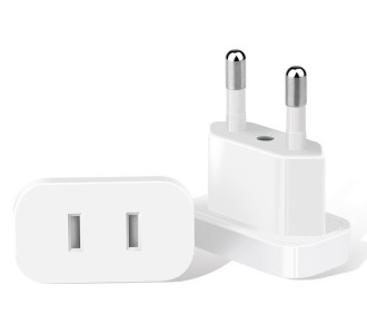 POWERTECH αντάπτορας πρίζας US σε EU PT-927, με ασφάλεια, 4.8mm, λευκός POWERTECH αντάπτορας πρίζας US σε EU PT-927, με ασφάλεια, 4.8mm, λευκός