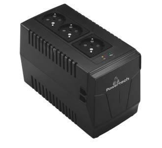 POWERTECH σταθεροποιητής ρεύματος PT-AVR-1500, 1500VA, 3x έξοδοι πρίζας POWERTECH σταθεροποιητής ρεύματος PT-AVR-1500, 1500VA, 3x έξοδοι πρίζας