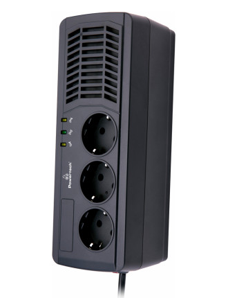 POWERTECH σταθεροποιητής ρεύματος PT-AVR1000I, 1000VA/500W, 3x schuko