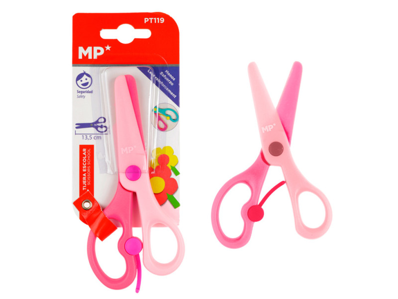 MP παιδικό ψαλίδι χαρτιού PT119, πλαστικό, 13.5cm, ροζ
