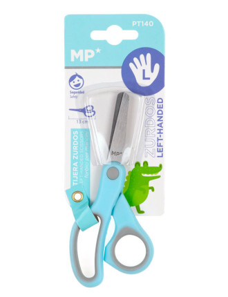 MP ψαλίδι χαρτιού PT113 για αριστερόχειρες, μεταλλική λεπίδα, 13cm, μπλε MP ψαλίδι χαρτιού PT113 για αριστερόχειρες, μεταλλική λεπίδα, 13cm, μπλε