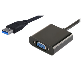 POWERTECH αντάπτορας USB 3.0 σε VGA PTH-021, Full HD, μαύρο